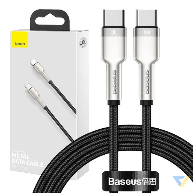 Cable USB C to USB C Baseus Cafule 100W 1m (black) USB C to USB C