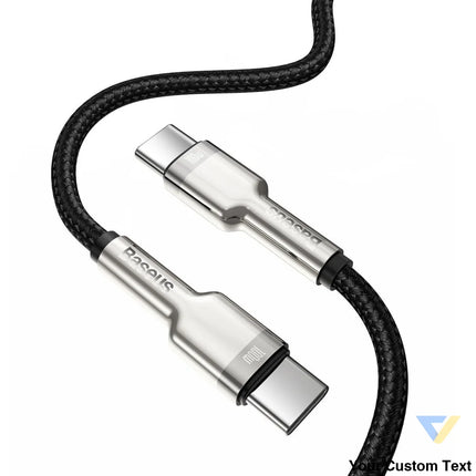 Cable USB C to USB C Baseus Cafule 100W 1m (black) USB C to USB C