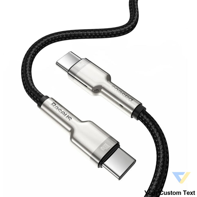Cable USB C to USB C Baseus Cafule 100W 1m (black) USB C to USB C