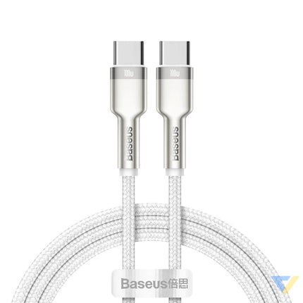 Cable USB C to USB C Baseus Cafule 100W 1m (white) USB C to USB C