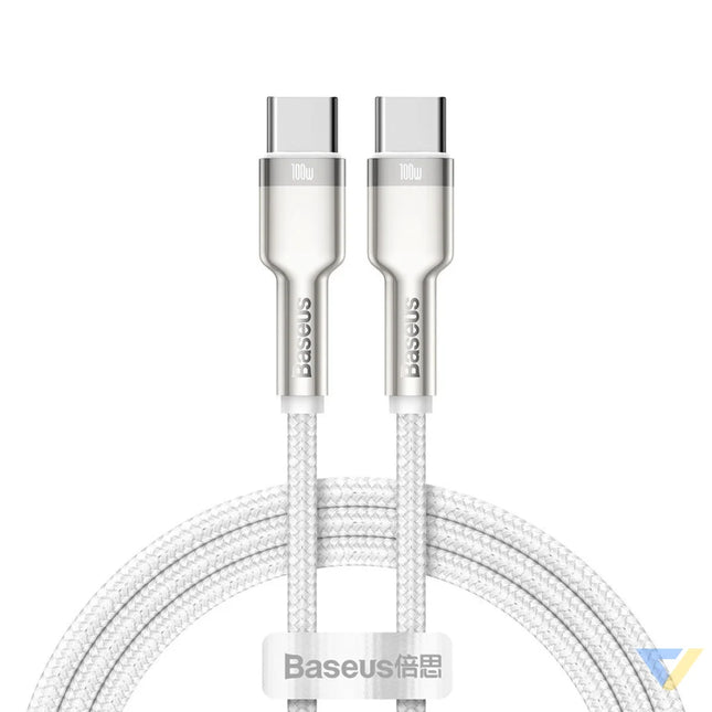 Cable USB C to USB C Baseus Cafule 100W 1m (white) USB C to USB C