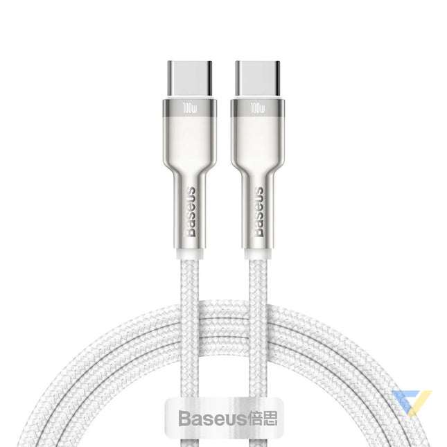 Cable USB C to USB C Baseus Cafule 100W 1m (white) USB C to USB C