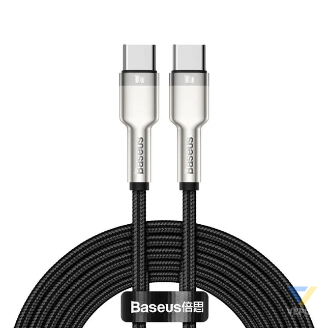 Cable USB C to USB C Baseus Cafule 100W 2m (black) USB C to USB C