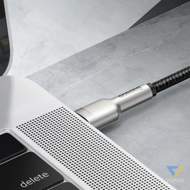 Cable USB C to USB C Baseus Cafule 100W 2m (black) USB C to USB C
