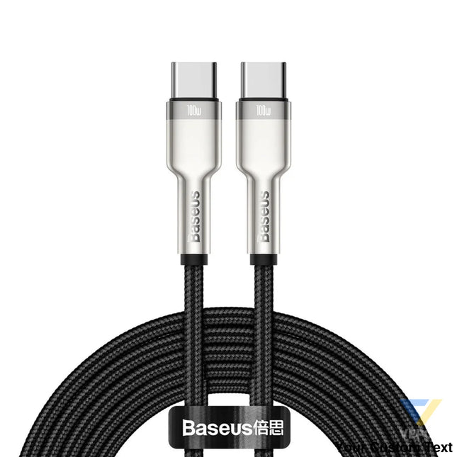 Cable USB C to USB C Baseus Cafule 100W 2m (black) USB C to USB C