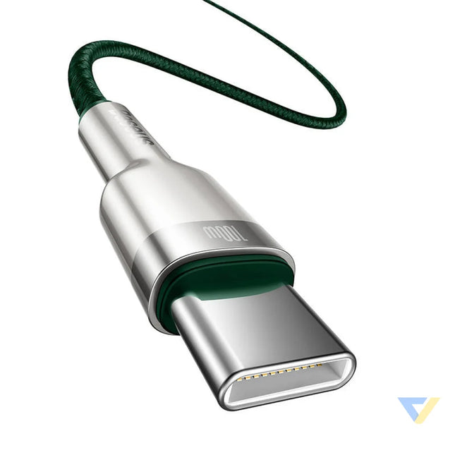 Cable USB C to USB C Baseus Cafule 100W 2m (green) USB C to USB C