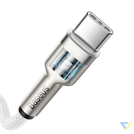 Cable USB C to USB C Baseus Cafule 100W 2m (white) USB C to USB C