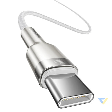 Cable USB C to USB C Baseus Cafule 100W 2m (white) USB C to USB C