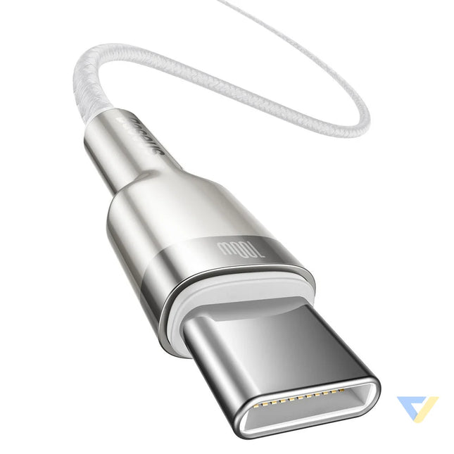 Cable USB C to USB C Baseus Cafule 100W 2m (white) USB C to USB C