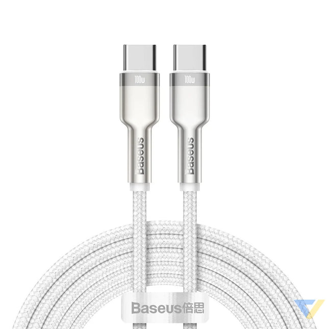 Cable USB C to USB C Baseus Cafule 100W 2m (white) USB C to USB C