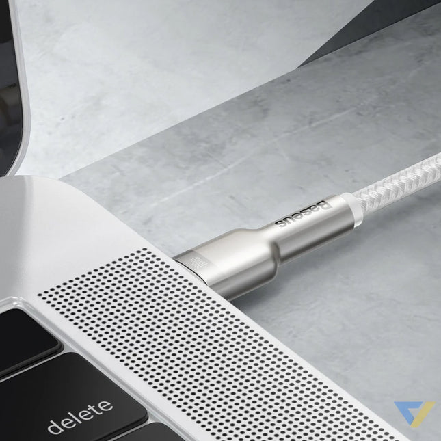 Cable USB C to USB C Baseus Cafule 100W 2m (white) USB C to USB C