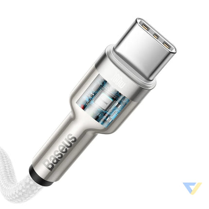 Cable USB C to USB C Baseus Cafule 100W 2m (white) USB C to USB C