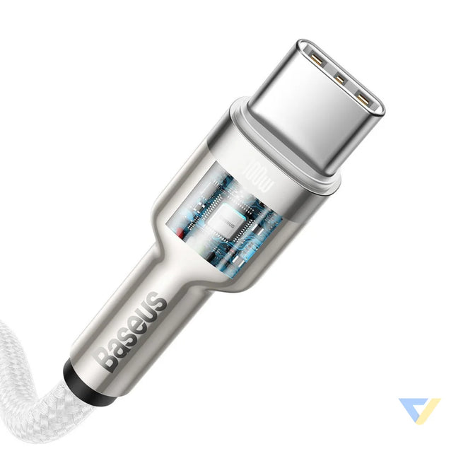 Cable USB C to USB C Baseus Cafule 100W 2m (white) USB C to USB C