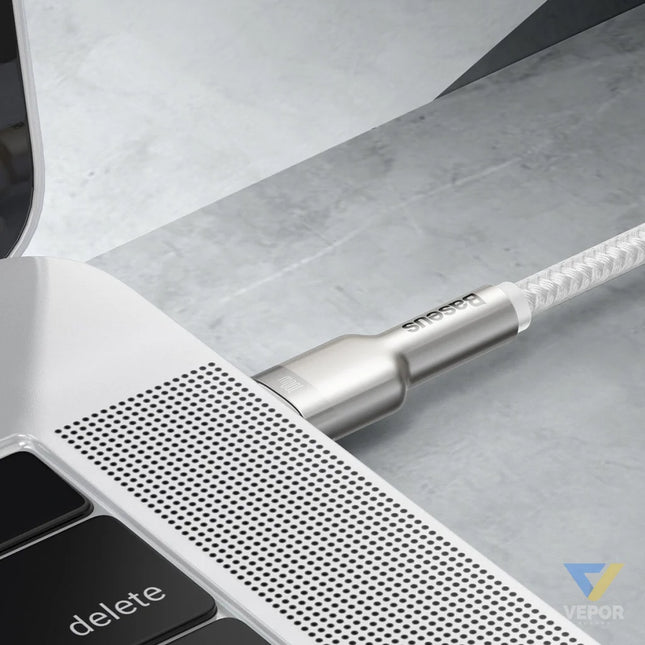 Cable USB C to USB C Baseus Cafule 100W 2m (white) USB C to USB C