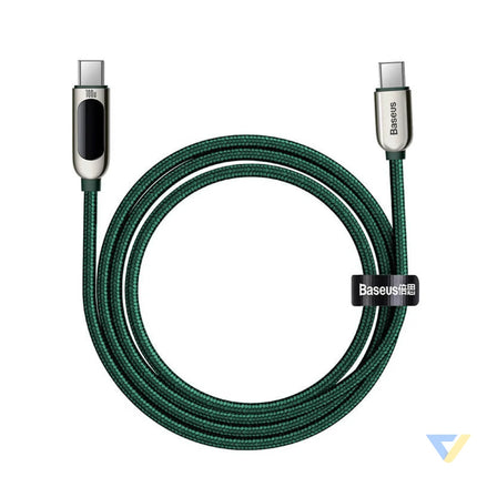 Cable USB C to USB C Baseus Display 100W 2m (green) USB C to USB C