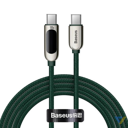 Cable USB C to USB C Baseus Display 100W 2m (green) USB C to USB C