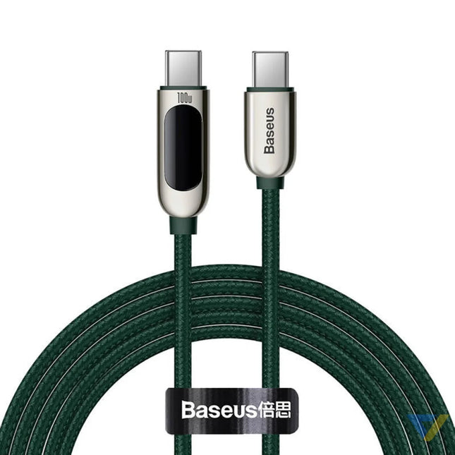 Cable USB C to USB C Baseus Display 100W 2m (green) USB C to USB C