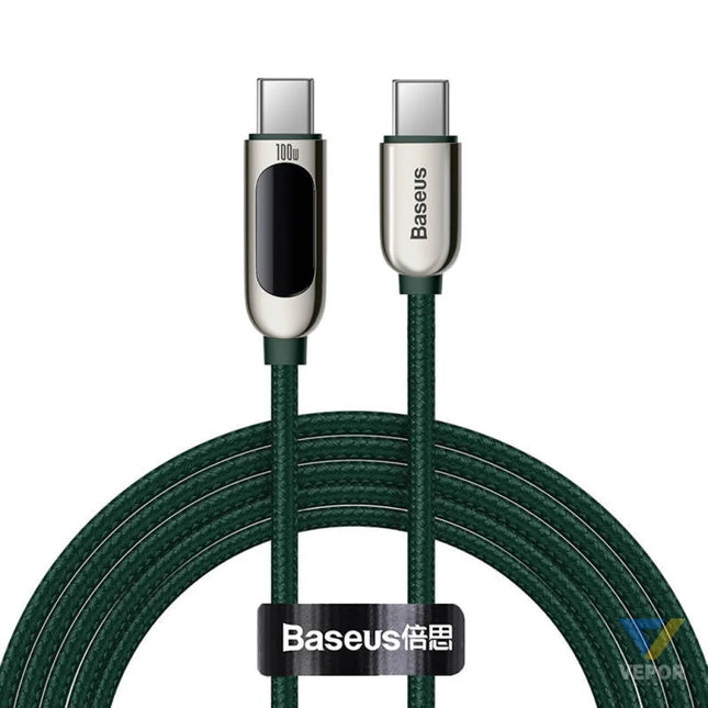 Cable USB C to USB C Baseus Display 100W 2m (green) USB C to USB C