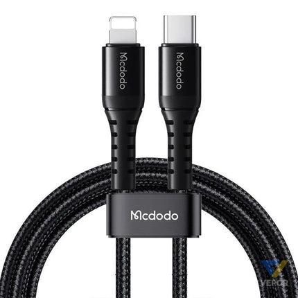 Cable USB C to lightning Mcdodo CA 5630 36W 0.2m (black) USB C to Lightning