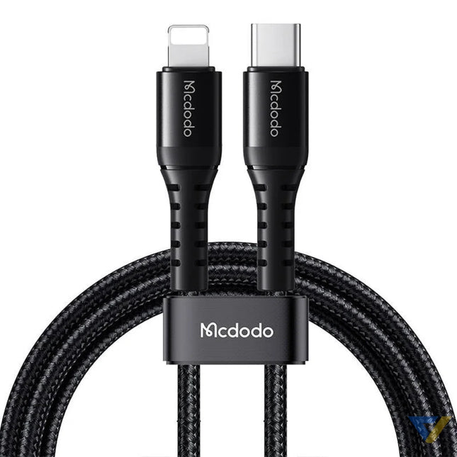 Cable USB C to lightning Mcdodo CA 5630 36W 0.2m (black) USB C to Lightning