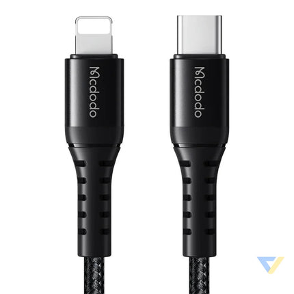 Cable USB C to lightning Mcdodo CA 5630 36W 0.2m (black) USB C to Lightning
