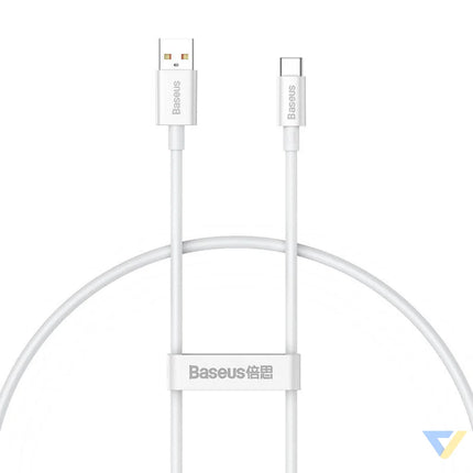 Cable USB do USB C Baseus Superior 100W 0.25m (white) USB to USB C