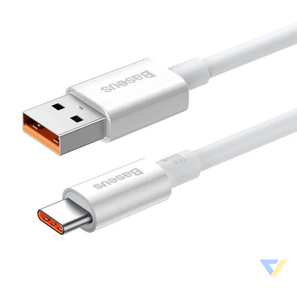 Cable USB do USB C Baseus Superior 100W 0.25m (white) USB to USB C