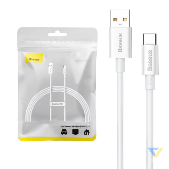 Cable USB do USB C Baseus Superior 100W 1.5m (white) USB to USB C