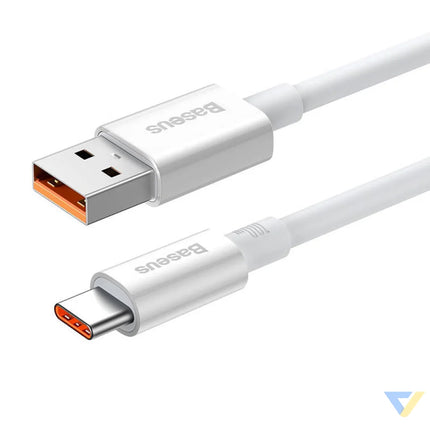 Cable USB do USB C Baseus Superior 100W 1.5m (white) USB to USB C