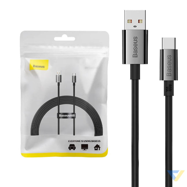 Cable USB do USB C Baseus Superior 100W 2m (black) USB to USB C