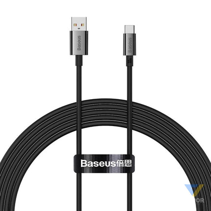 Cable USB do USB C Baseus Superior 100W 2m (black) USB to USB C