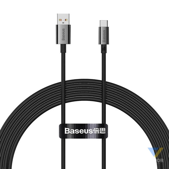 Cable USB do USB C Baseus Superior 100W 2m (black) USB to USB C
