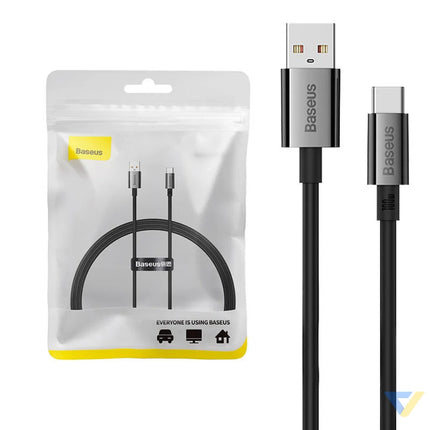 Cable USB do USB C Baseus Superior100W 1m (black) USB to USB C