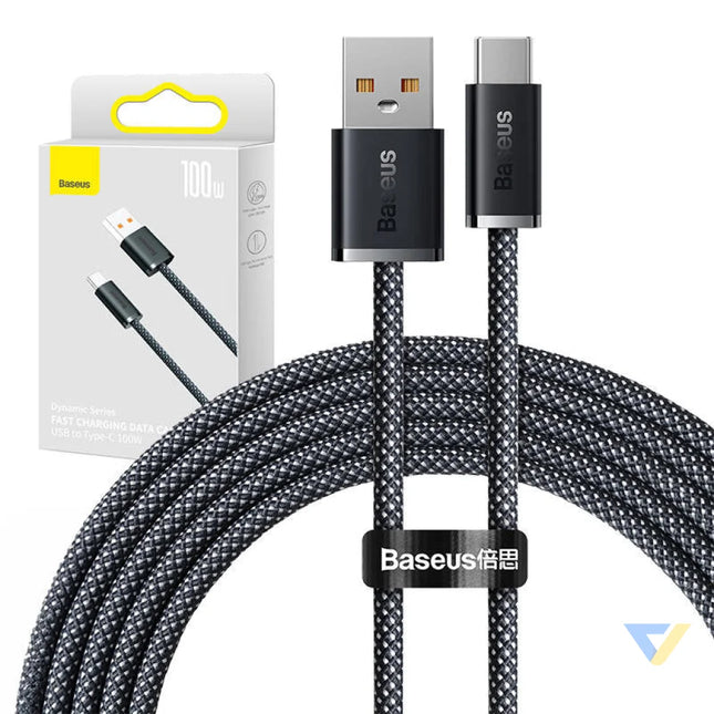 Cable USB to USB C Baseus Dynamic Series 100W 2m (black) USB to USB C