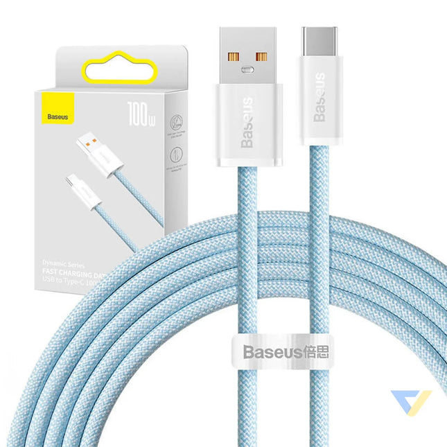 Cable USB to USB C Baseus Dynamic Series 100W 2m (blue) USB to USB C