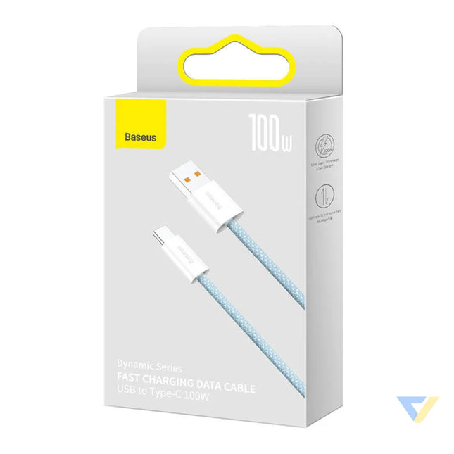 Cable USB to USB C Baseus Dynamic Series 100W 2m (blue) USB to USB C