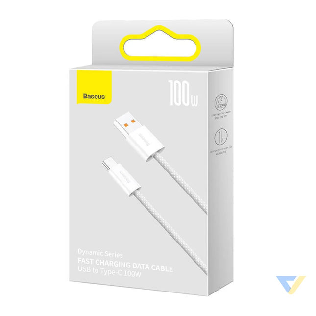 Cable USB to USB C Baseus Dynamic Series 100W 2m (white) USB to USB C