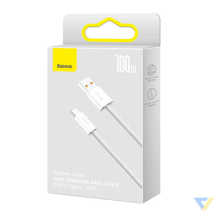 Cable USB to USB C Baseus Dynamic Series 100W 2m (white) USB to USB C