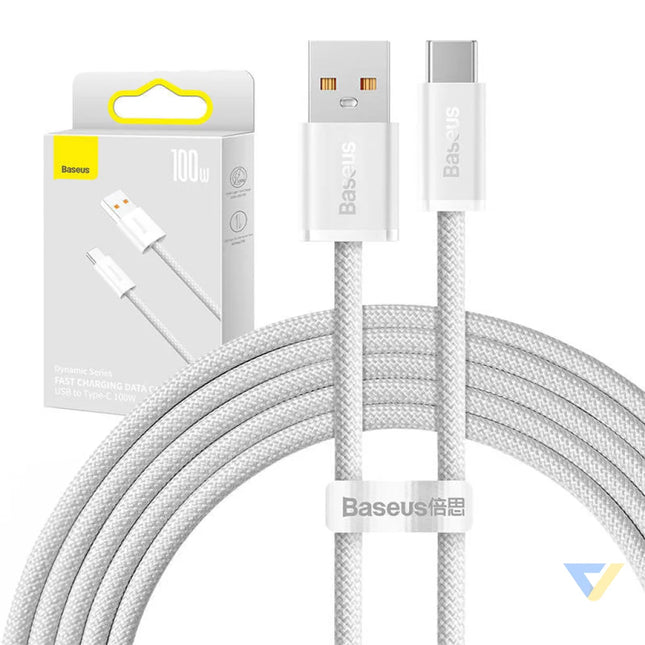 Cable USB to USB C Baseus Dynamic Series 100W 2m (white) USB to USB C