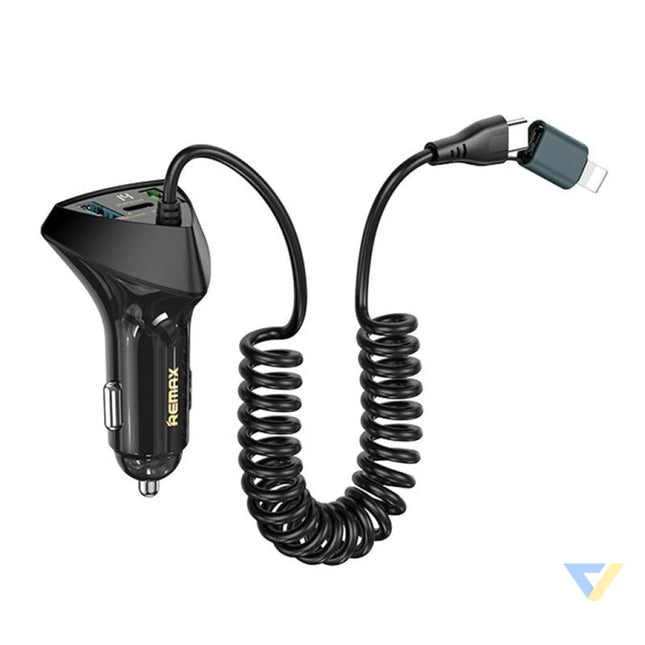 Cabled car charger Remax RCC328 20V + 22,5W PD + QC Car chargers