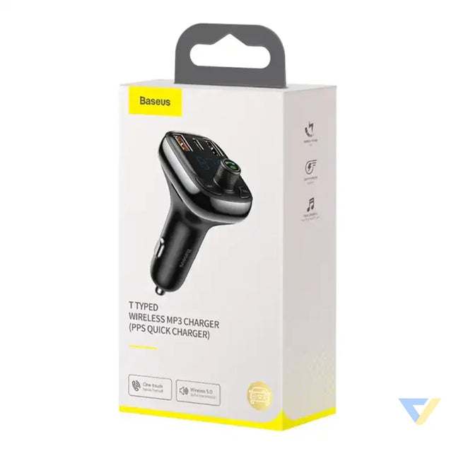 Car Bluetooth MP3 Player Baseus T Shaped S 13 Black OS Car transmitters