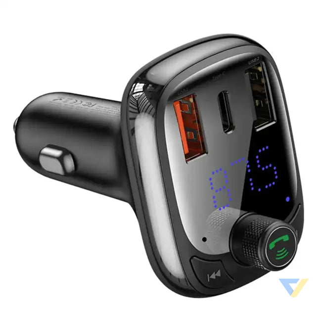 Car Bluetooth MP3 Player Baseus T Shaped S 13 Black OS Car transmitters