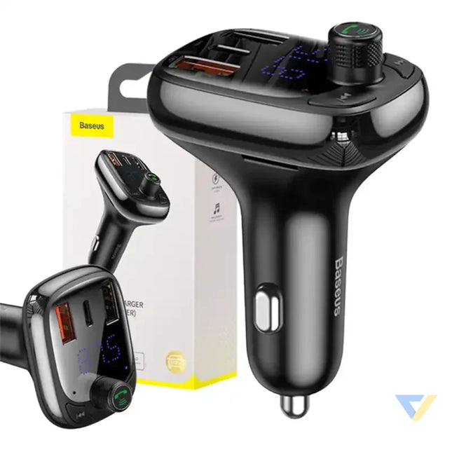 Car Bluetooth MP3 Player Baseus T Shaped S 13 Black OS Car transmitters