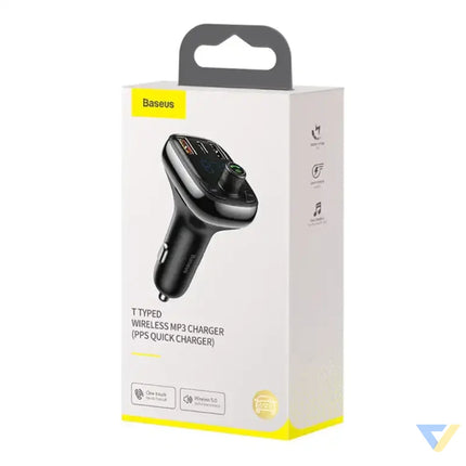 Car Bluetooth MP3 Player Baseus T Shaped S 13 Black OS Car transmitters