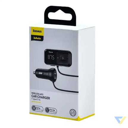 Car Bluetooth MP3 Player + Charger Baseus T Shaped S 16 Black OS Car transmitters