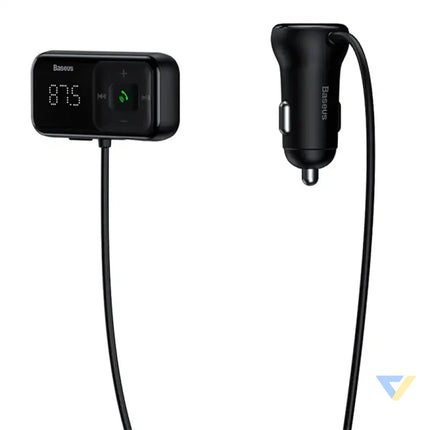 Car Bluetooth MP3 Player + Charger Baseus T Shaped S 16 Black OS Car transmitters