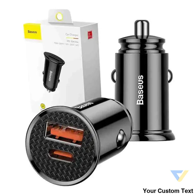 Car Charger Baseus Circular PD QC4.0 + 5A 30W (czarna) Car chargers