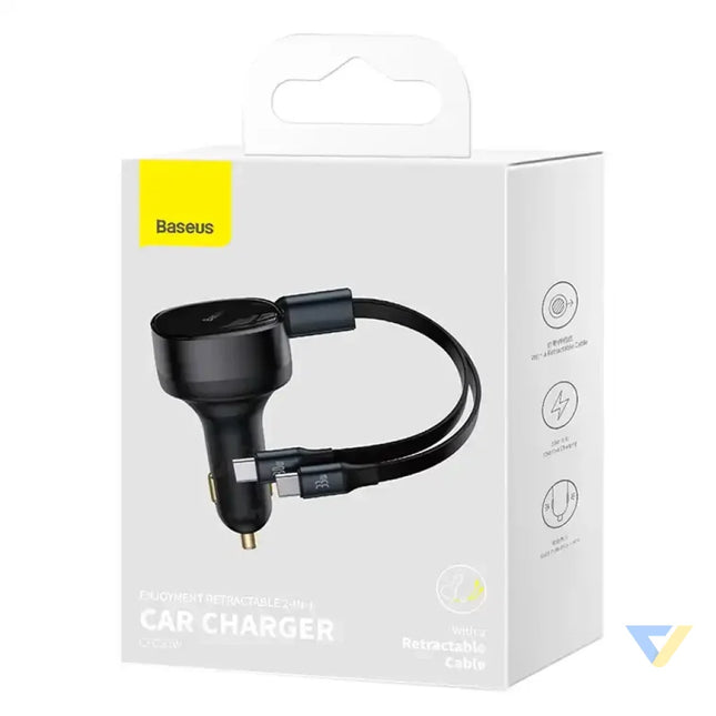 Car Charger Baseus Enjoyment with cable USB C 33W (Black) Car chargers