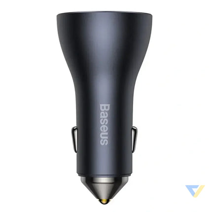 Car charger Baseus Golden Contactor Pro 2x USB C 1x USB 65W (grey) Car chargers