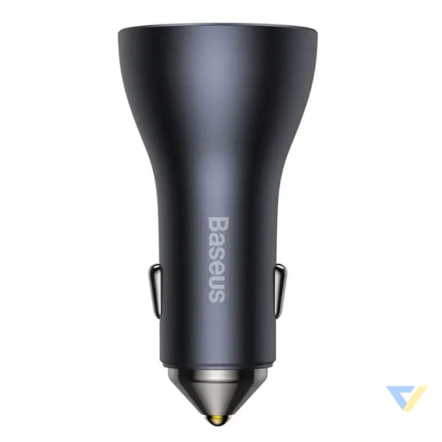 Car charger Baseus Golden Contactor Pro 2x USB C 1x USB 65W (grey) Car chargers